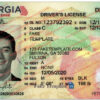 blank georgia drivers license template 01