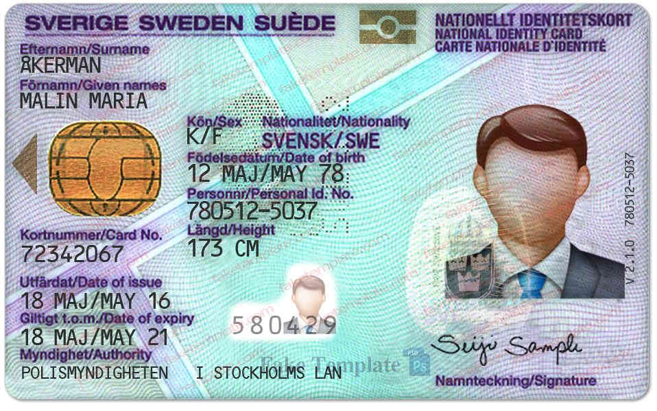 Fake ID Card Sweden