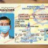 louisiana driver license template