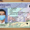 oregon drivers license template