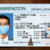 washington drivers license template