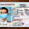 massachusetts drivers license template