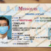 missouri drivers license template