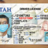 utah drivers license template