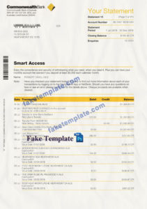 Commonwealth Bank Statement