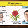 nsw drivers license template 4