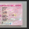 russia drivers license psd