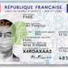 french id card template