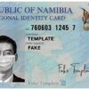 namibia id card template