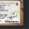 alberta drivers license template