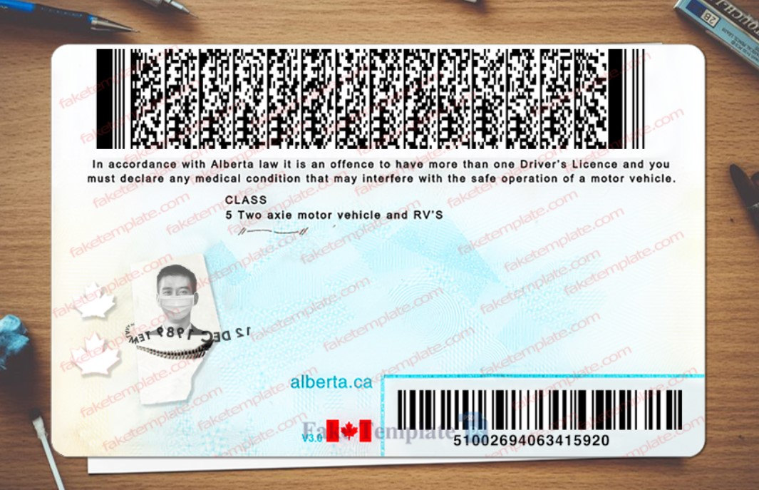 alberta drivers license back