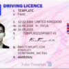 uk drivers license template