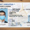 west virginia driver license template