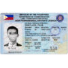 philippines drivers license template