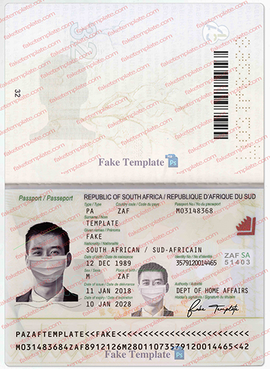 south african passport