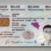 belgium id card template