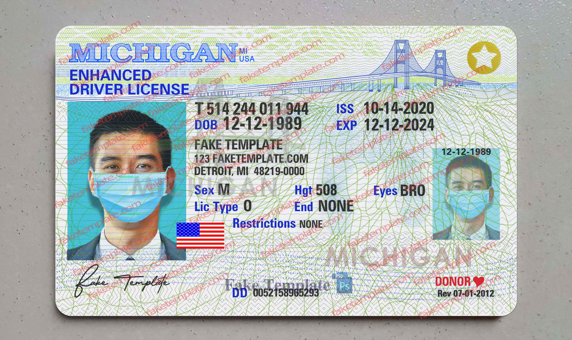 michigan enhanced driver license psd