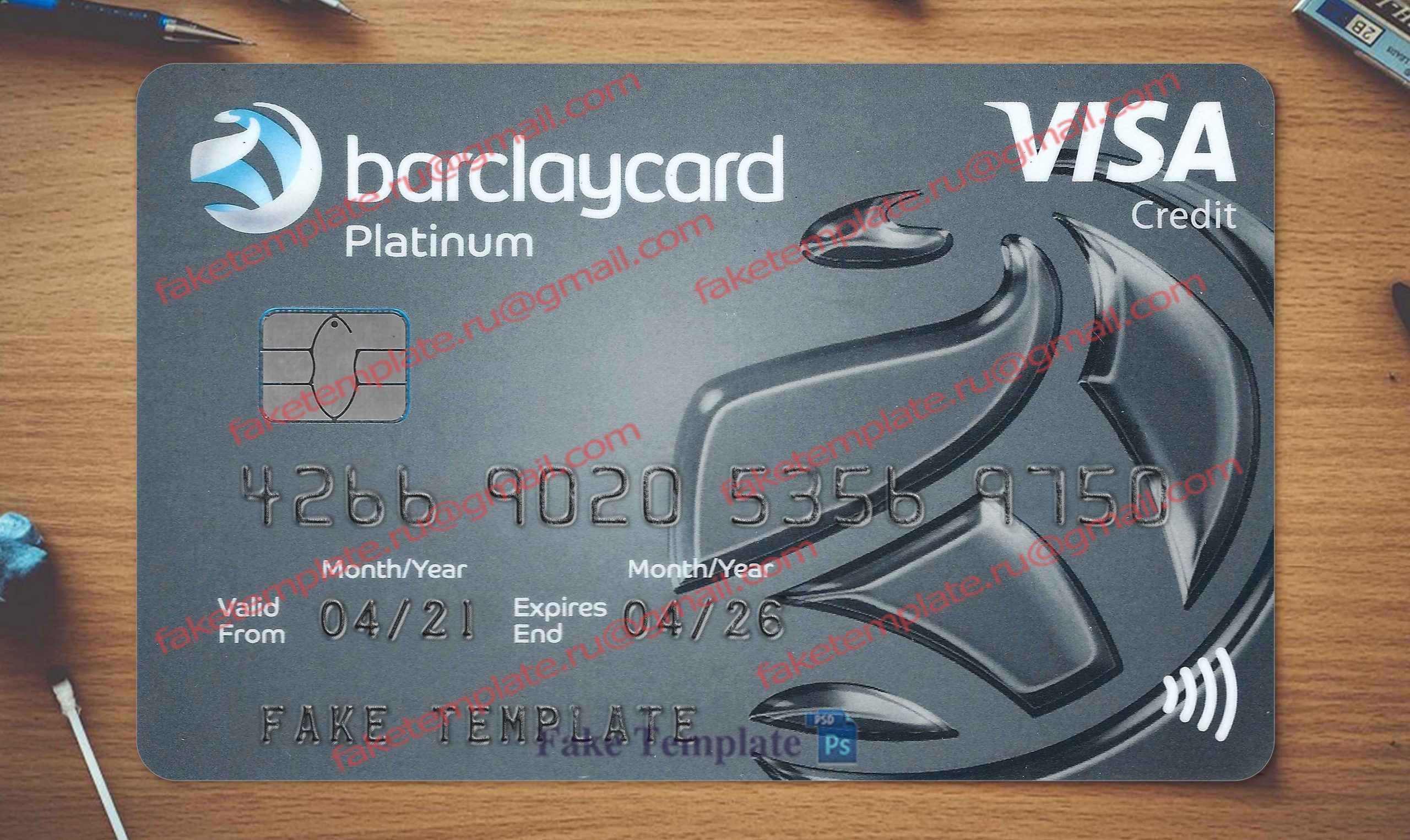 barclaycard platinum template