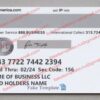 bofa business debit card back