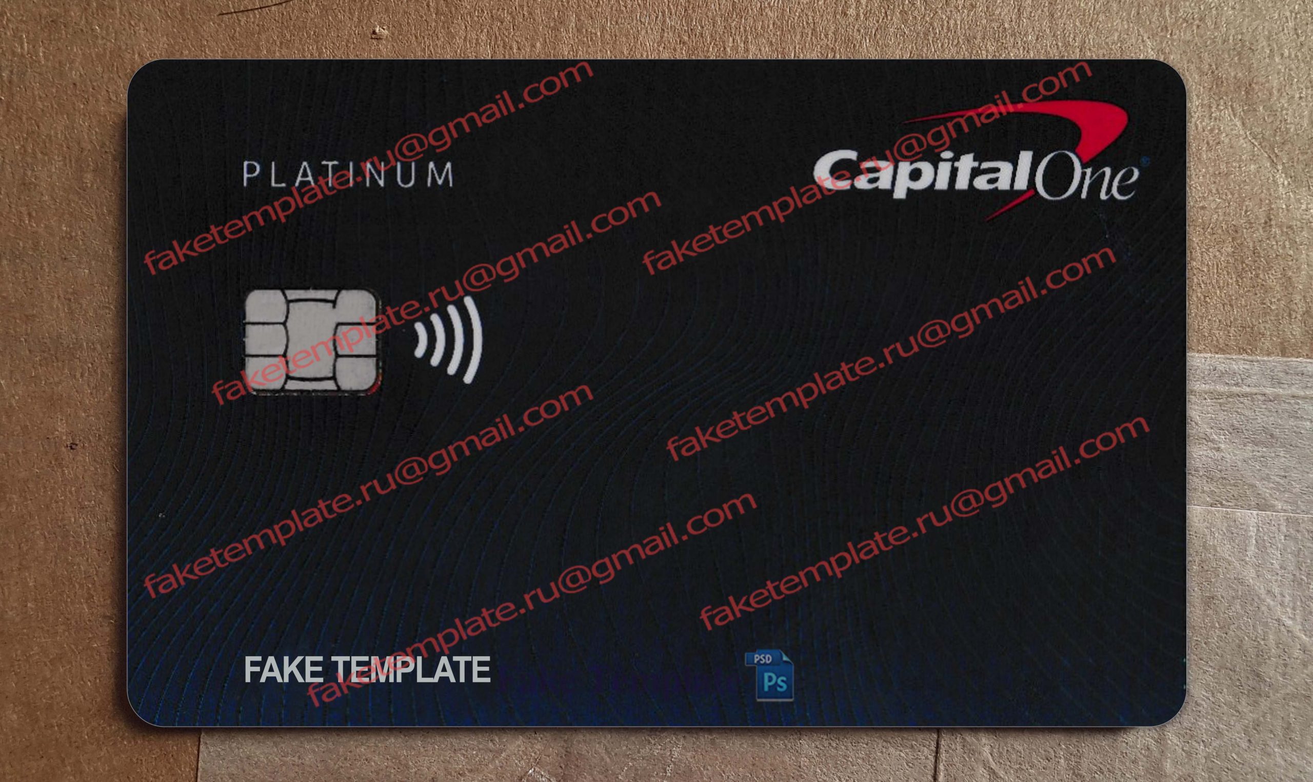 capital one card template