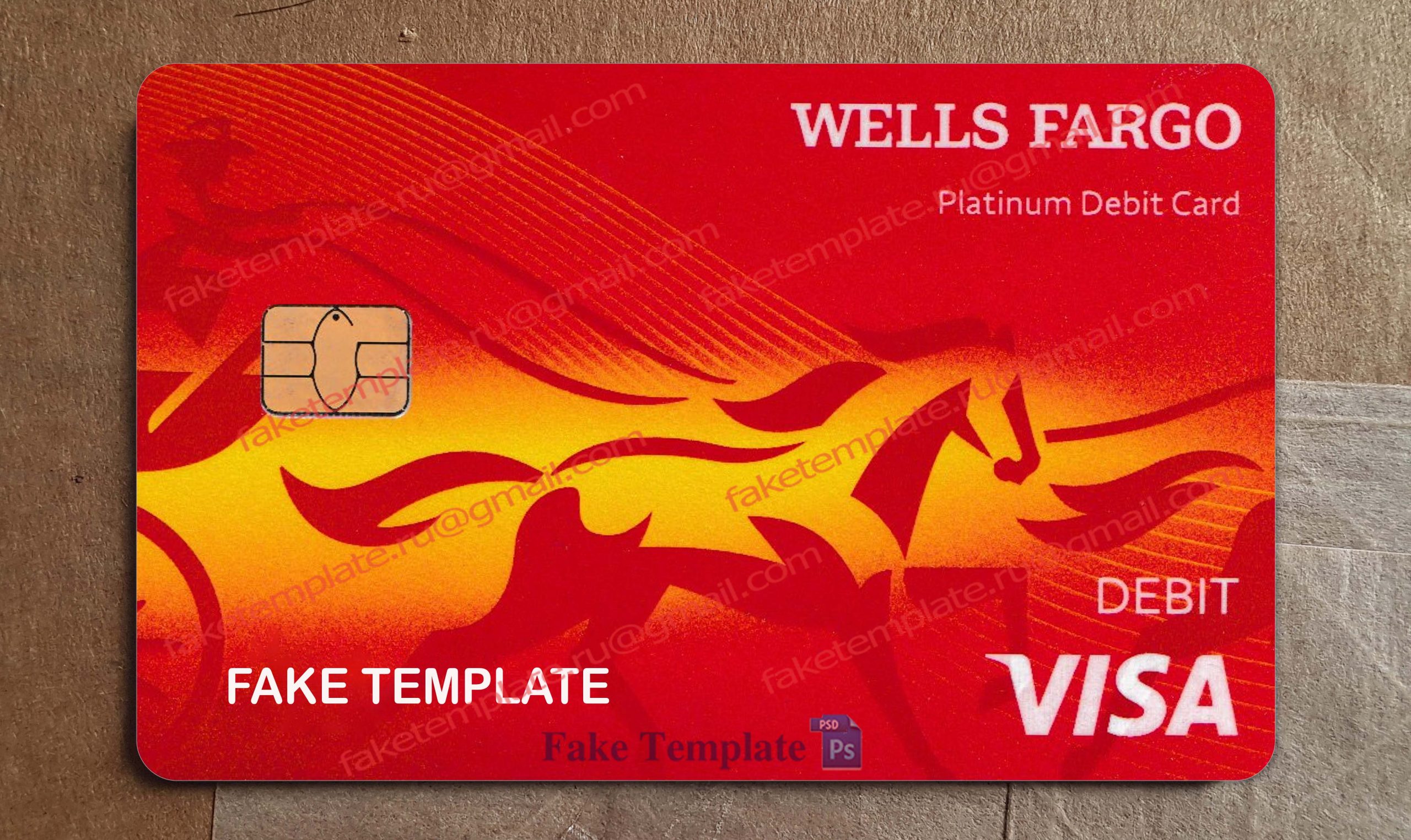 wells fargo platinum card template