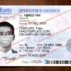 blank alberta drivers license template