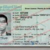 prince edward island driver license template