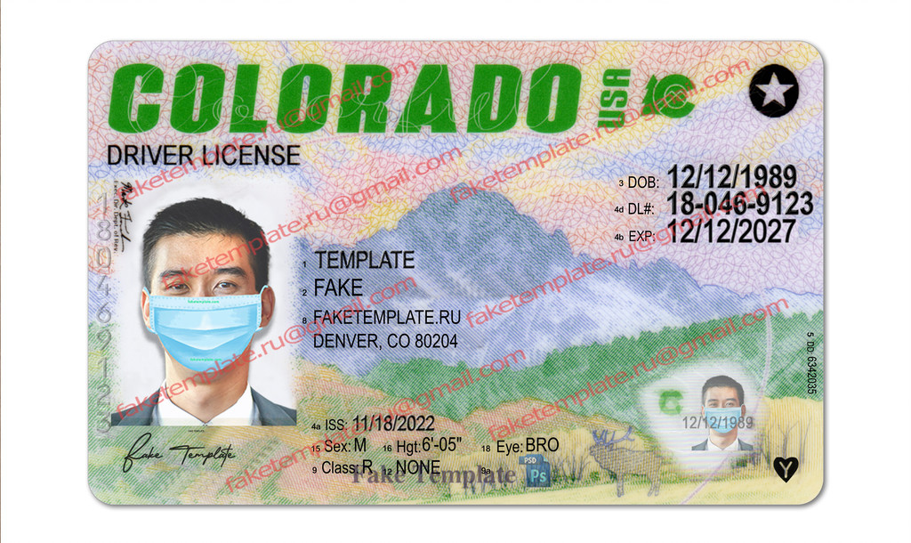 colorado driver license psd