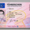 austria drivers license template