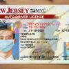 nj drivers license template